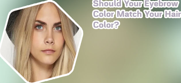 Eyebrow color for white hair