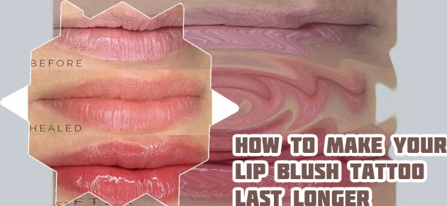 Healed lip blush