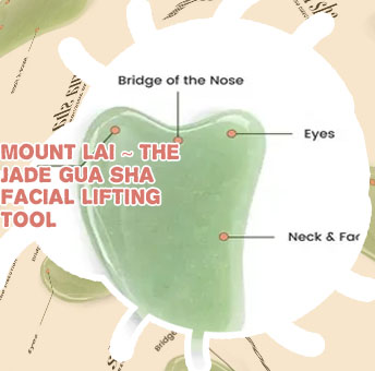 Jade gua sha facial tool