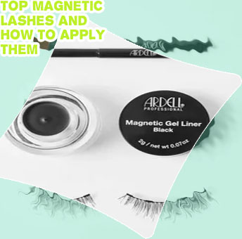 Lashes with magnetic liner