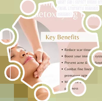 Lymphatic drainage face lifting massage