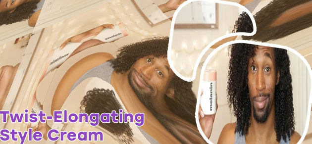 Melanin twist elongating style cream
