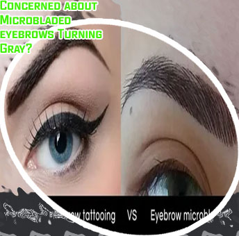 Microblading on top of tattooed eyebrows