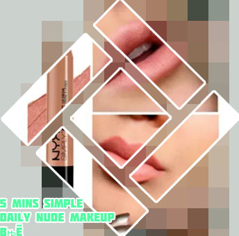 Nude simple makeup