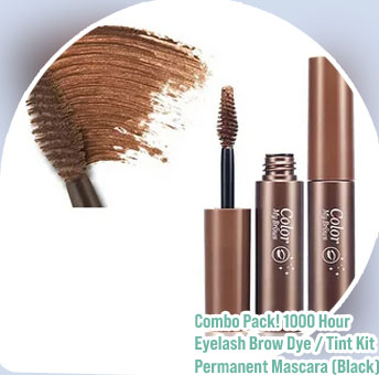 Permanent tint mascara