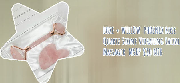 Phoenix rose quartz facial massager