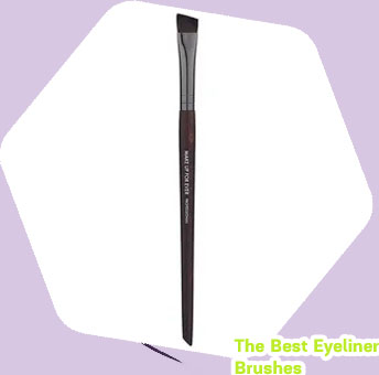 Thin angled eyeliner brush